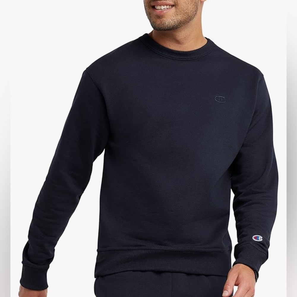Champion Black Monochromatic Crewneck Sweatshirt Men’s Medium